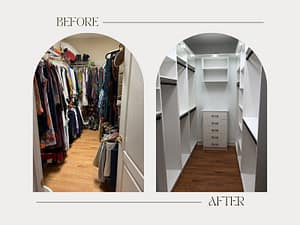 custom closet design dayton before after Catalyst Custom Homes