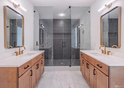 Catalyst-Custom-Homes dual vanity | Catalyst Custom Homes