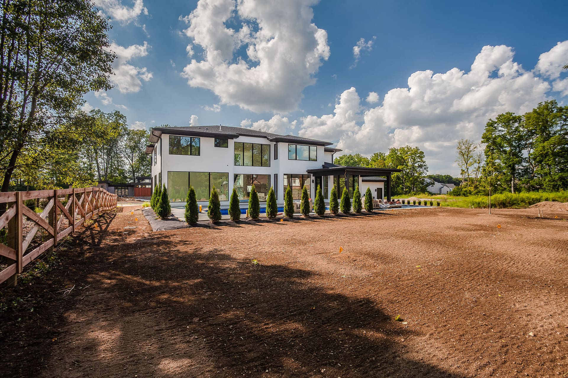 Choosing the Right Lot - Luxury home lot in Springboro Ohio with mature trees