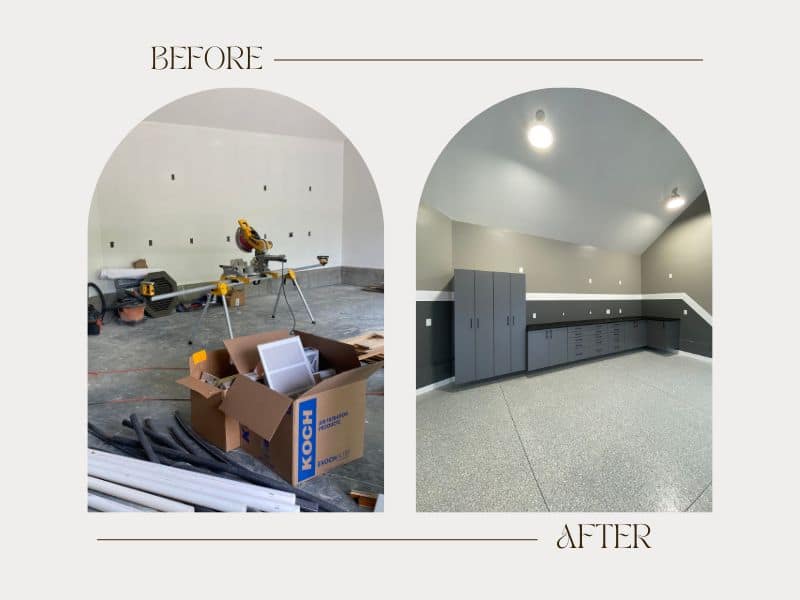 custom garage design dayton before after Catalyst Custom Homes